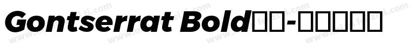 Gontserrat Bold字体字体转换